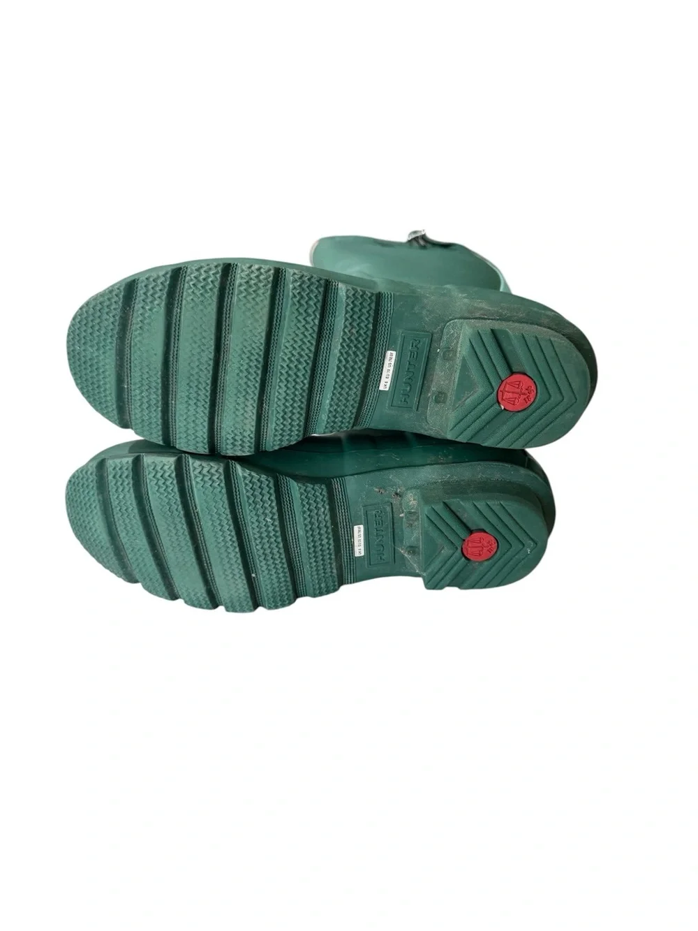 Hunter Original Tall Matte Green Wellington Rubber Rain Boots Size 8 - Picture 7 of 12